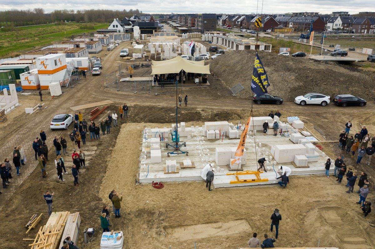 Radix en Veerman feest bouwplaats