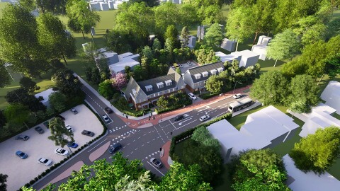 Radix Veerman Vuursche Hof luchtfoto render